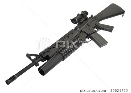 M16 rifle with an M203 grenade launcher M16 rifle with an M203 grenade launcher 39621723