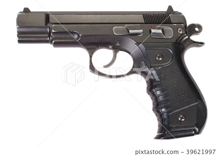 hand gun isolated on white background hand gun isolated on white background 39621997