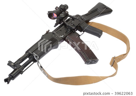 modern kalashnikov rifle on white modern kalashnikov rifle on white 39622063