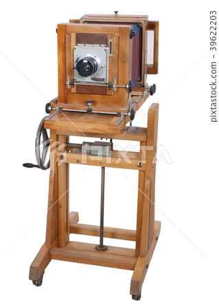 Old Wooden Big Format Camera 39622203