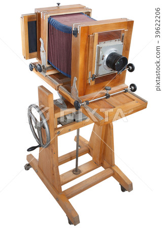 Old Wooden Big Format Camera Old Wooden Big Format Camera 39622206