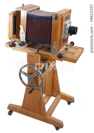 Old Wooden Big Format Camera Old Wooden Big Format Camera 39622207