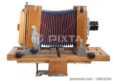 Old Wooden Big Format Camera Old Wooden Big Format Camera 39622208
