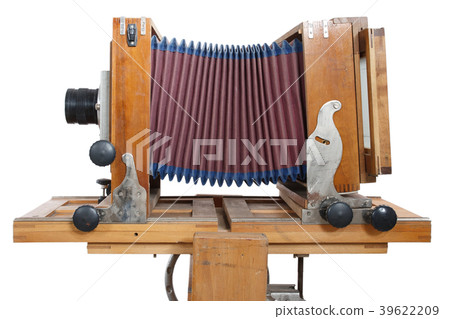 Old Wooden Big Format Camera Old Wooden Big Format Camera 39622209