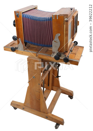 Old Wooden Big Format Camera Old Wooden Big Format Camera 39622212