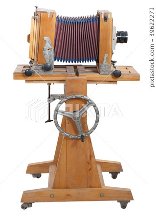 Old Wooden Big Format Camera Old Wooden Big Format Camera 39622271