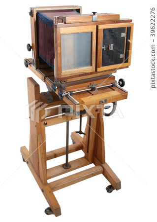 Old Wooden Big Format Camera Old Wooden Big Format Camera 39622276