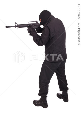mercenary with m16 rifle 39622284