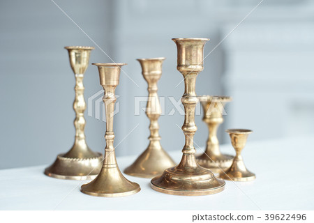Set of Vintage Brass Candlesticks. Set of Vintage Brass Candlesticks. 39622496