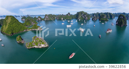 Halong Bay Vietnam panorama (super panorama and pa 39622856