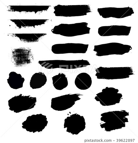 Black Blobs Set 39622897