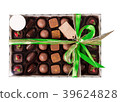 Box of chocolates with ribbon 39624828