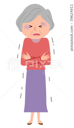 Senior woman chills - Stock Illustration [39624911] - PIXTA