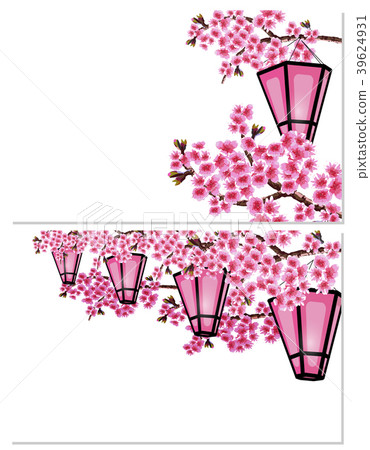Sakura. Two pictures. a branch of a cherry tree Sakura. Two pictures. a branch of a cherry tree 39624931