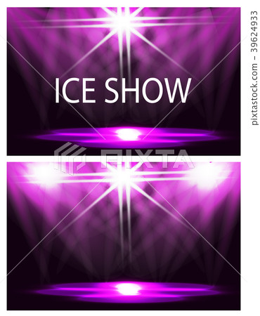 Two cards. The inscription is an ice show. Stage 39624933