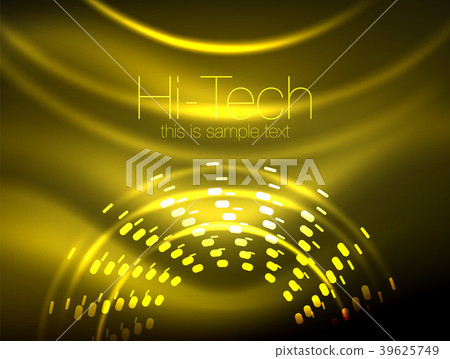 Glowing neon dotted shape abstract background Glowing neon dotted shape abstract background 39625749