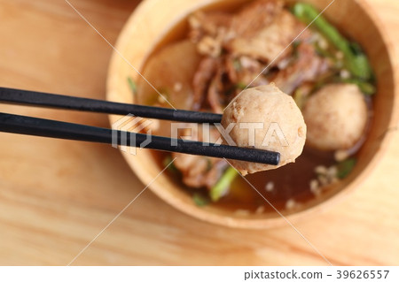 Stewed pork soup with meatball Stewed pork soup with meatball 39626557