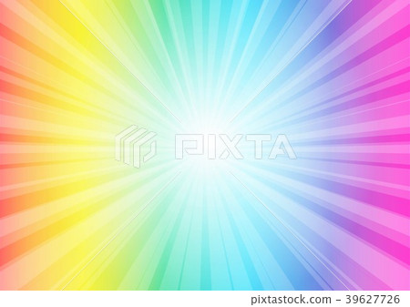 呈虹彩的徑向閃耀 39627726