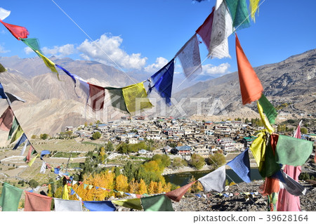 Himalayan mountain area in India Nako village in the Kinaul valley Beautiful mountain and residence and Lake Nako Himalayan mountain area in India Nako village in the Kinaul valley Beautiful mountain and residence and Lake Nako 39628164