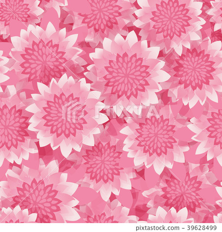 Simple cute pattern in abstract flowers. Ditsy 39628499