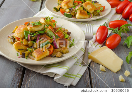 Homemade gnocchi with Mediterranean vegetables Homemade gnocchi with Mediterranean vegetables 39630056