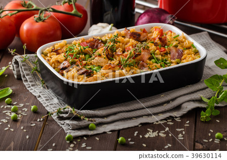 Cajun chicken with rice Cajun chicken with rice 39630114