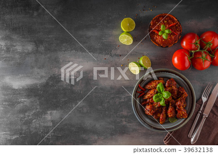 Chicken wings hot sauce Chicken wings hot sauce 39632138