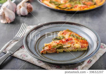 Vegetable frittata in oven Vegetable frittata in oven 39632207