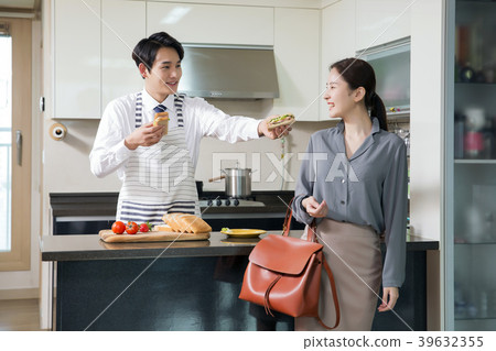 Conceptable photo of new married couple daily life. 130 Conceptable photo of new married couple daily life. 130 39632355