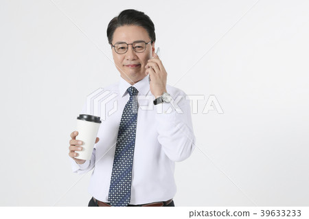 the life of a middle-aged man concept photo. a middle-aged man's work , daily routine and hobbies. 209 39633233