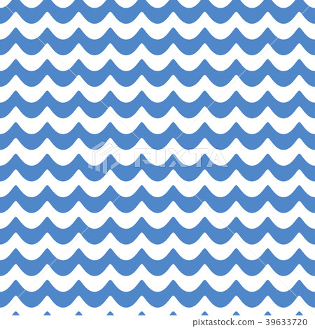 Vector simple seamless pattern. Color waves Vector simple seamless pattern. Color waves 39633720