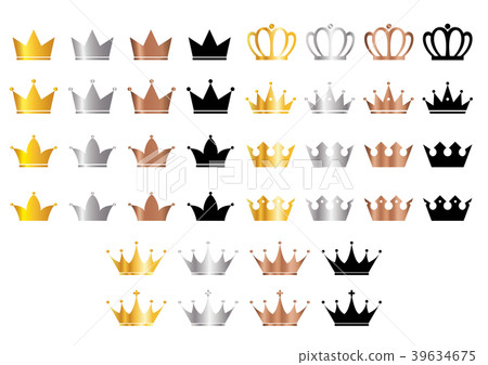 Illustration set of crowns Illustration set of crowns 39634675