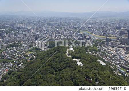 熊本市花岡山鳥瞰圖 39634748