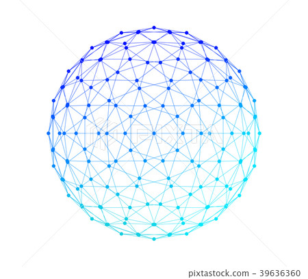 Sphere with network connection lines Sphere with network connection lines 39636360