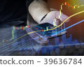 Mobile device for business showing data 39636784