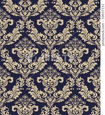 Floral pattern. Wallpaper baroque, damask. Floral pattern. Wallpaper baroque, damask. 39637131