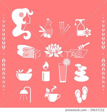Vector graphic. Spa icons set Vector graphic. Spa icons set 39637132