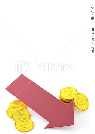經濟蕭條硬幣金幣下降 經濟蕭條硬幣金幣下降 39637142