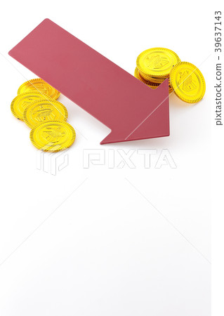 經濟蕭條硬幣金幣下降 經濟蕭條硬幣金幣下降 39637143