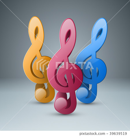 Music Infographic. Treble clef icon. Note icon. Music Infographic. Treble clef icon. Note icon. 39639519
