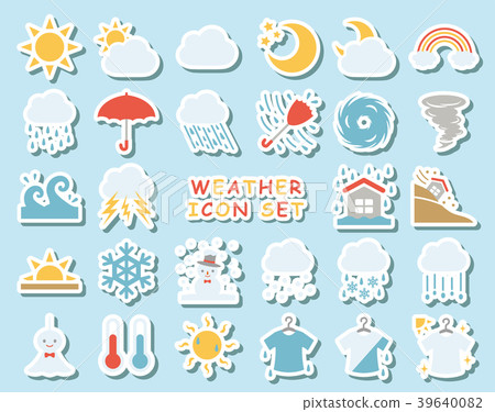 Weather icon set 39640082