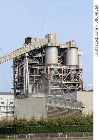 Landscape of a cement plant 39640569