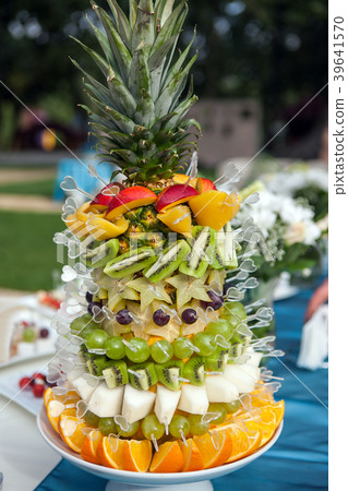 Assortment of exotic fruits. 39641570