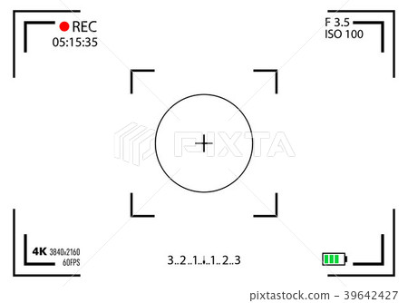 Creative vector illustration of camera viewfinder 39642427