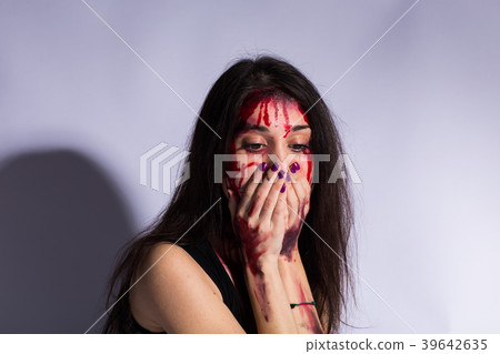 STOP Violence With Women, Scared beaten white STOP Violence With Women, Scared beaten white 39642635