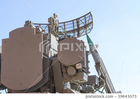 Fragment air defense complex against the blue sky Fragment air defense complex against the blue sky 39643073