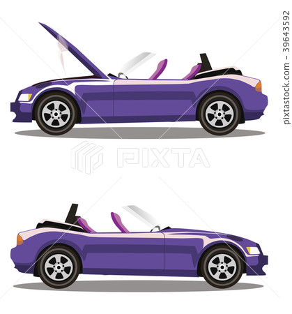 Car Crash Before And After. - Stock Illustration [39643592] - PIXTA