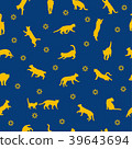 Seamless cat pattern 39643694