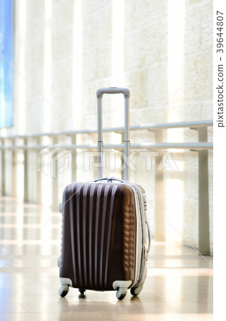 Packed travel suitcase, airport. Summer holiday 39644807