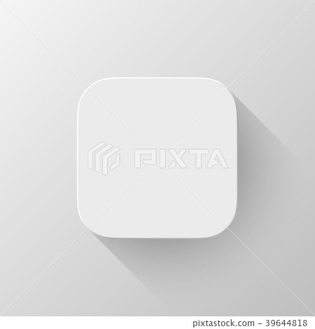 White Technology App Icon Blank Template White Technology App Icon Blank Template 39644818
